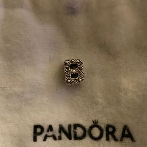 Brand New “B” Pandora Charm